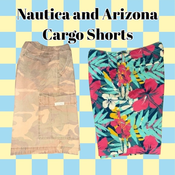 Multicolor Tropical Shorts Size 36 & Nautica Shorts Size 34 - Picture 10 of 14